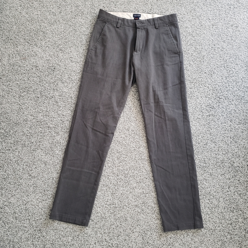 Dockers Mens Beige Slim Fit Trousers Grey 29x30